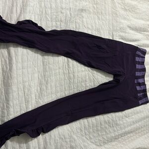 Lululemon running leggings. Plum I’m colour